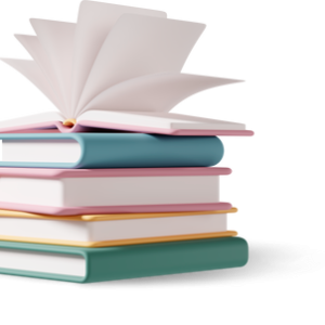 3d casual life stack of books